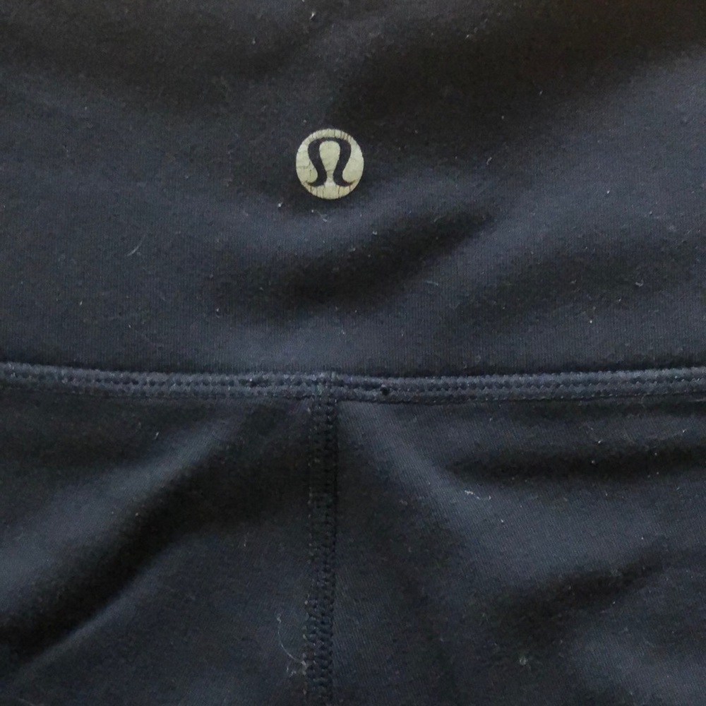 Lulu Lemon Full Length Leggings Reversible Black and Brown